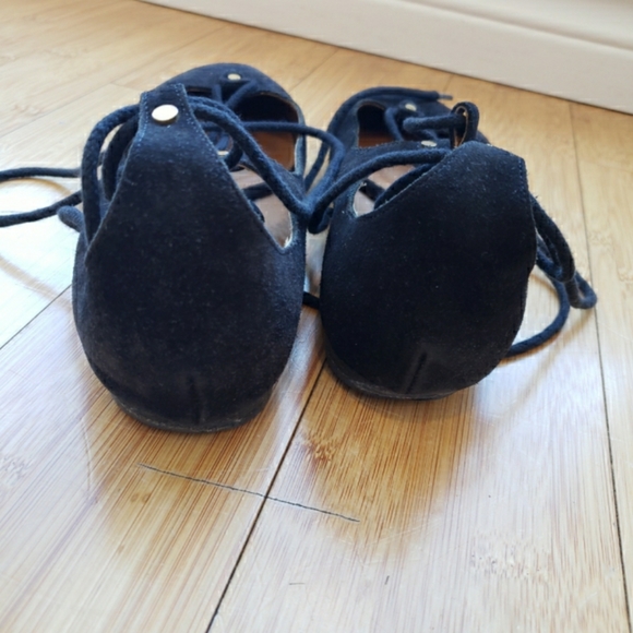 Chloe Foster lace up flats 38 - Picture 7 of 11